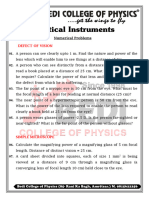 Optical Instrument (Numerical)