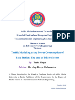 Traffic Modeling Using Power Consumption of Base Station - The Case of Ethio Telecom-2018