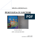 Pușculița Cu Lecturi - Opțional (Clasa A III-a)