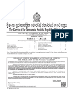 Ys%, XLD M Dka S%L Iudcjd Ckrcfha .Eiü M %H: The Gazette of The Democratic Socialist Republic of Sri Lanka