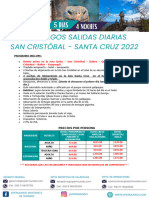 Programa Combinado San Cristobal - Santa Cruz Con TKT Aéreo Mes de Jul A Dec 2022