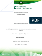 Act - 5.2 - Quijano - Morales - Trabajo Final. Análisis Del Video e Informe de Observación Con Actividades Sugeridas