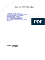 CLONING DATABASE Using RMAN