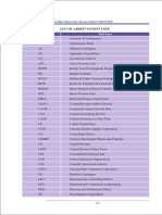 List of Abbreviations Used of Report No.4 of 2016 - State Finances Government of West Bengal