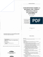 Pedicone, Enrique Luis. (2021) - Concepciones Sobre La Reforma Del Código Procesal Penal Acusatorio de Tucumán - Ley 8.933. Tomo I. 1° Ed. Bibliotex.