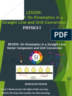 Review On Kinematics in A Straight Line and Unit Conversion2