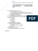 Tema 1.3.x La Actividad Fxsica en La Edad Media y en El Renacimiento. Las Civilizaciones Precolo