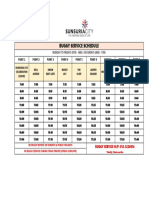 Buggy Schedule