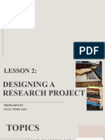 Lesson 2 Designing A Research Project