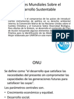 Cumbres Mundiales Sobre El Desarrollo Sustentable