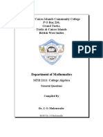 MTH 2111 Tutorial 1