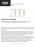 Resistors in Parallel - Parallel Connected Resistors