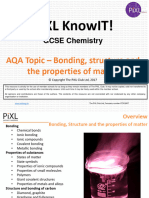 AQA Chemistry Bonding Structure and The Properties of Matter KnowIT GCSE