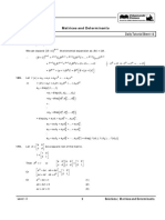 Matrices and Determinants-Level - 3 - DTS-15-Solutions