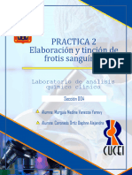 Práctica 2. Elaboración de Frotis Sanguíneo