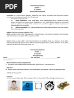 1st Q Worksheet 3 Biotic and Abiotic Factors