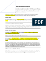 SAMRU Club Constitution Template 2023 - 24