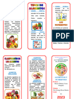 TRIPTICO Los Alimentos