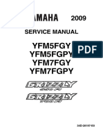 Manual Taller Yamaha Grizzly 550 EFI 2009 34D-28197-E0