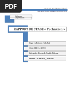 Rapport de Stage Technicien : Département: Ssristélécom Référence