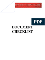 HCA+HCAESL+ACCESS - Document Checklist