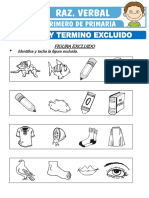 Figura y Termino Excluido para Primero de Primaria