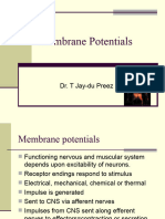 Membrane Potentials Lecture 3