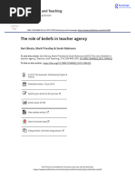 2015 Biesta Et Al. - The Role of Beliefs in Teacher Agency