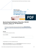 Gastrointestinal System Disorders NCLEX Practice - Quiz #2 - 50 Questions - Nurseslabs