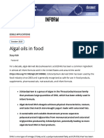 Inform Magazine - Algal Oils in Food