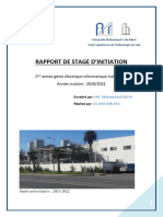 Rapport de Stage D'Initiation: 1 Année Génie Électrique Informatique Industrielle Année Scolaire: 2020/2021