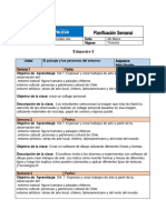 Planificaci+ N Semanal Artes Visuales