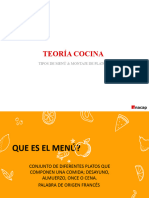 Menú y Montaje de Platos