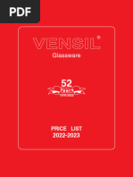 Vensil Price List 2022-2023