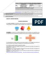 Guía N°1 Tercer Periodo Cuerpos Redondos: Jmartinez1@colegioguanenta - Edu.co