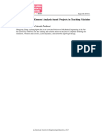 Incorporating Finite Element Analysis Based Projects in Teaching Machine Component Design