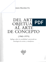 Marchan Fiz Simon Del Arte Objetual Al Arte de Concepto 1960-1974 Fragmento