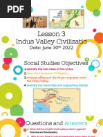 6th Grade Social Studies Lesson 3 Indus Valley Civilization June 30th 2022