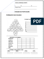 Atividade de Português