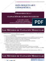 Unidad Didáctica 7 BMC - Clonación de Ácidos Nucleicos