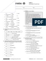 Grammar Unit 4. 1 Eso