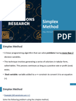 Simplex Method