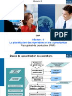 Séance: 5 La Planification Des Opérations Et de La Production