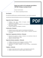 Plan de Mantenimiento Preventivo de La Máquina Mezcladora Festo