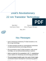 Intel's Revolutionary 22 NM Transistor Technology