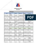 Horarios de Secundaria 2023-2024