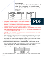 Su 2023 Practice Problems Risk&Return