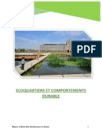 Ecoquartier Et Comportement Durable