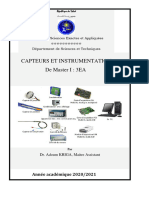 Cours Capteurs Instrumentation Master Bon