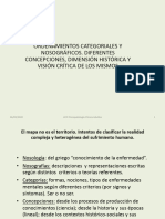 Ordenamientos Categoriales y Nosográficos